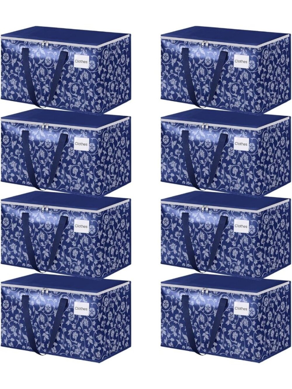 Extra Large Heavy Duty Moving Bags - 100L Storage Totes with Smooth Zipper